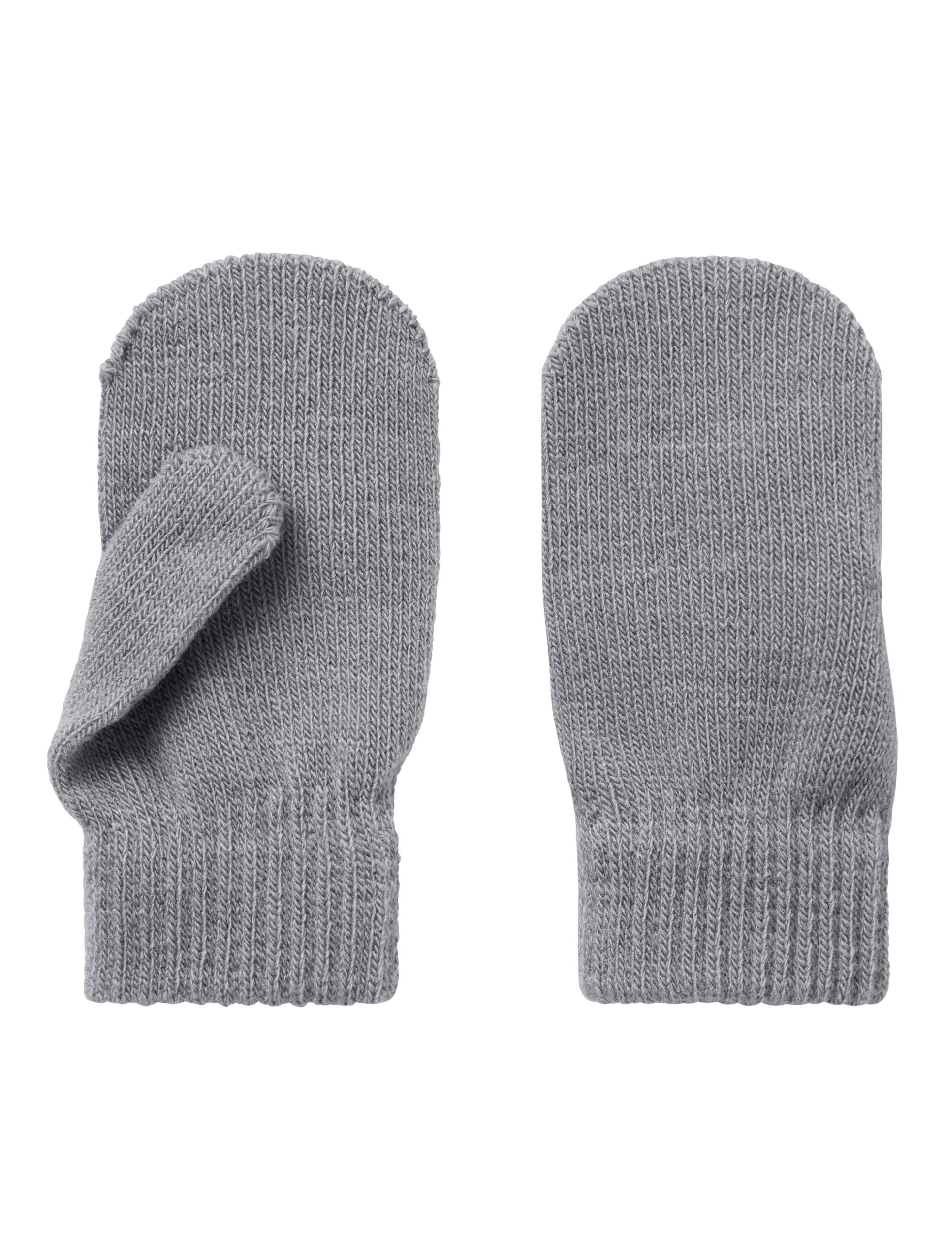 Name It Magic Knit Mittens Grey Melange One Size
