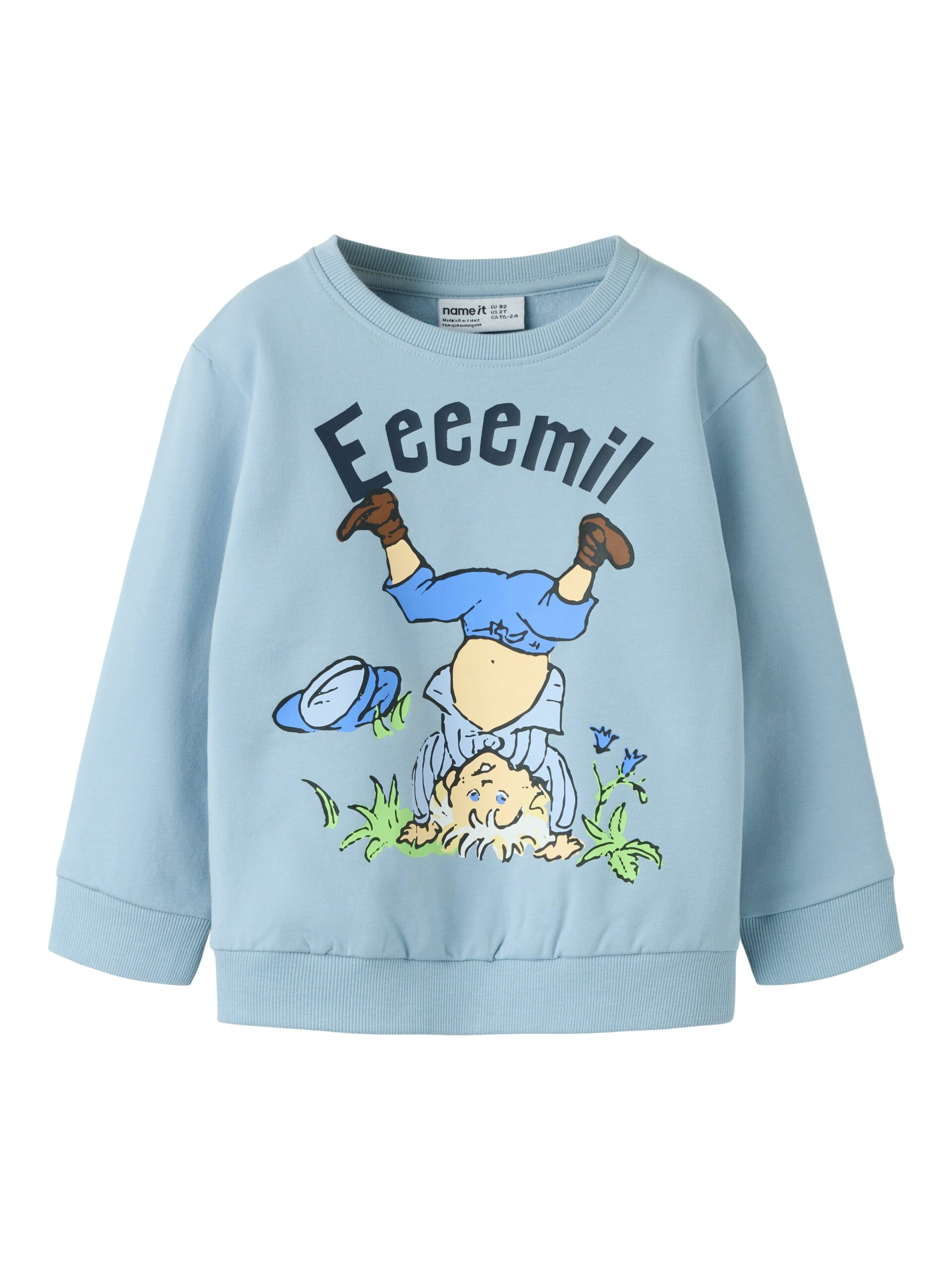 Name It Maska Emil Sweat Shirt Blue Fog 86 Cm