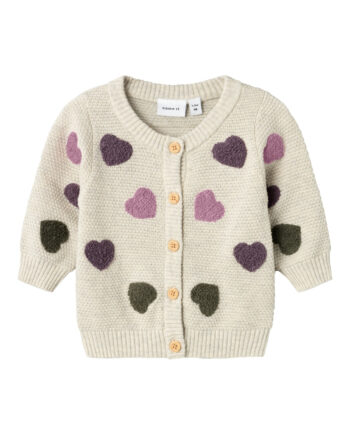 Name It Neheart Strik Cardigan Peyote Melange 50 Cm