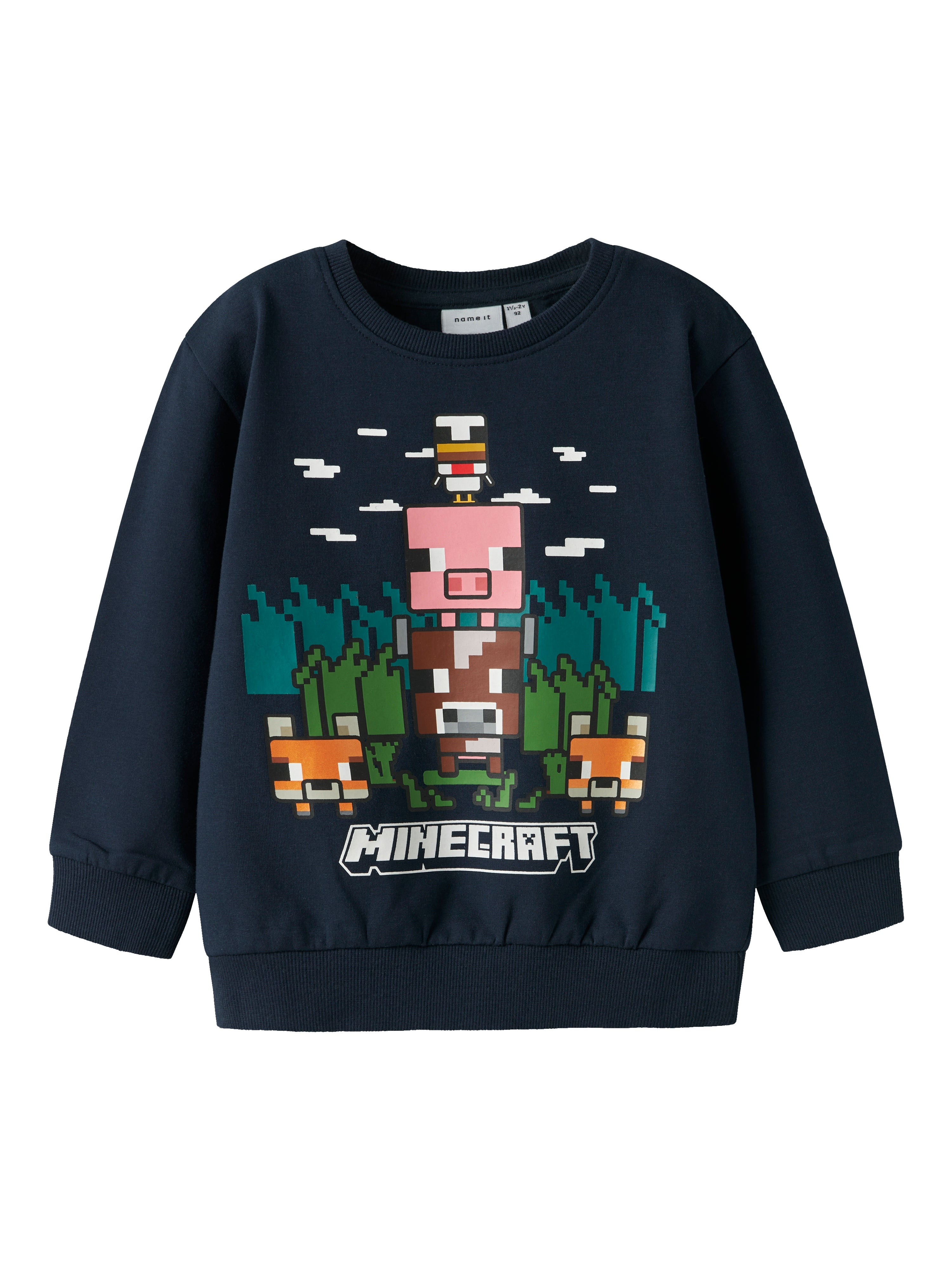 Name It Nell Minecraft Sweat Shirt Navy Blazer 92 Cm