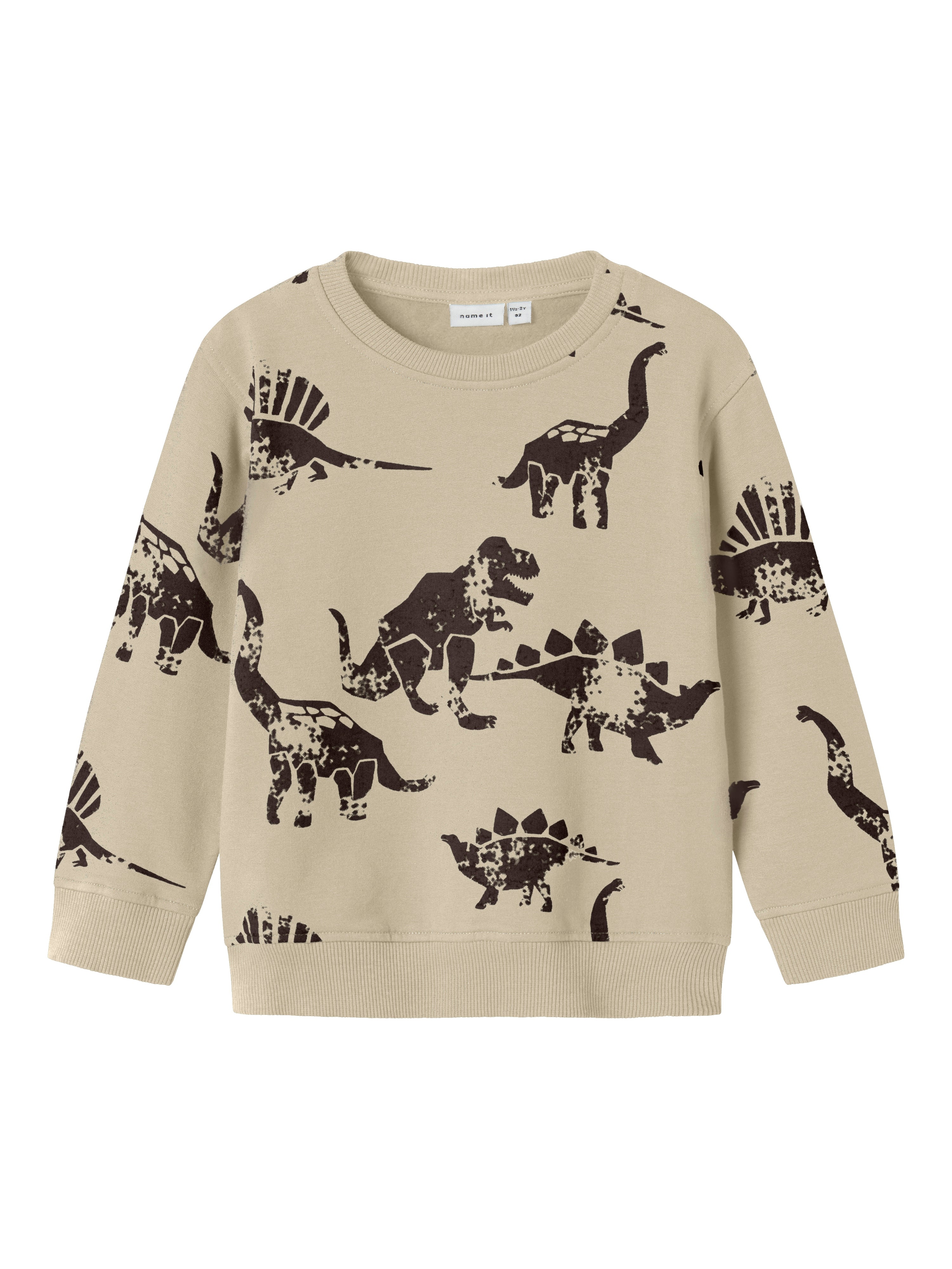 Name It Nilaus Sweat Shirt Island Fossil 92 Cm