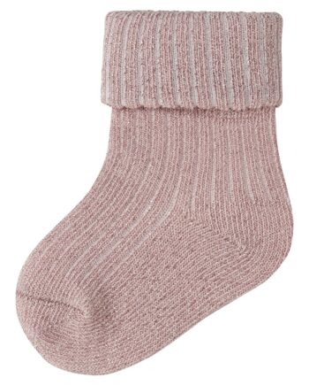 Name It Nobba Glitter Strømpe Burnished Lilac 50 56