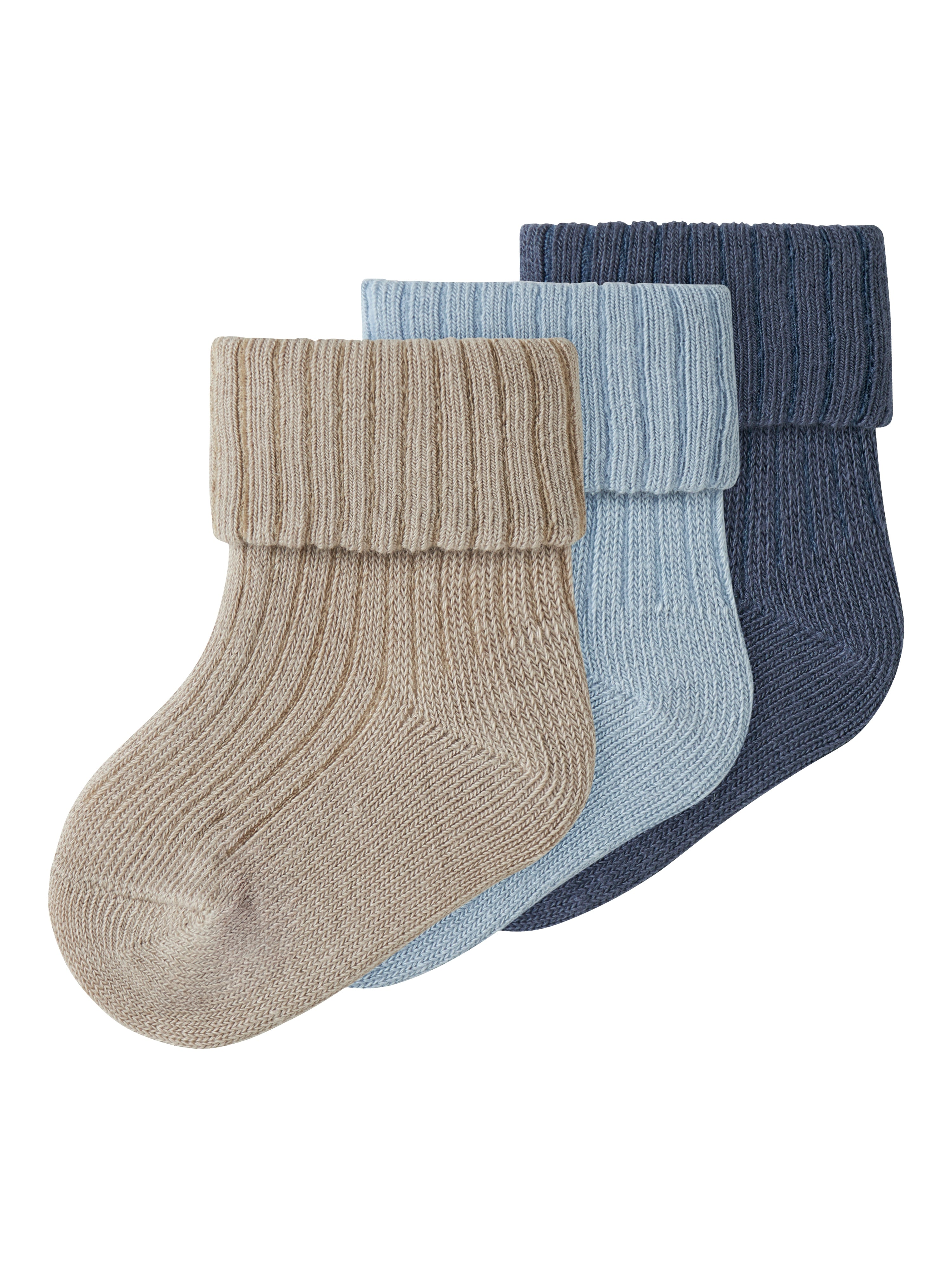 Name It Nobbu   Pack Strømper Chateau Gray Blue Fog Vintage Indigo 50 56 Cm