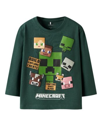 Name It Nyle Minecraft Top Bistro Green 92 Cm