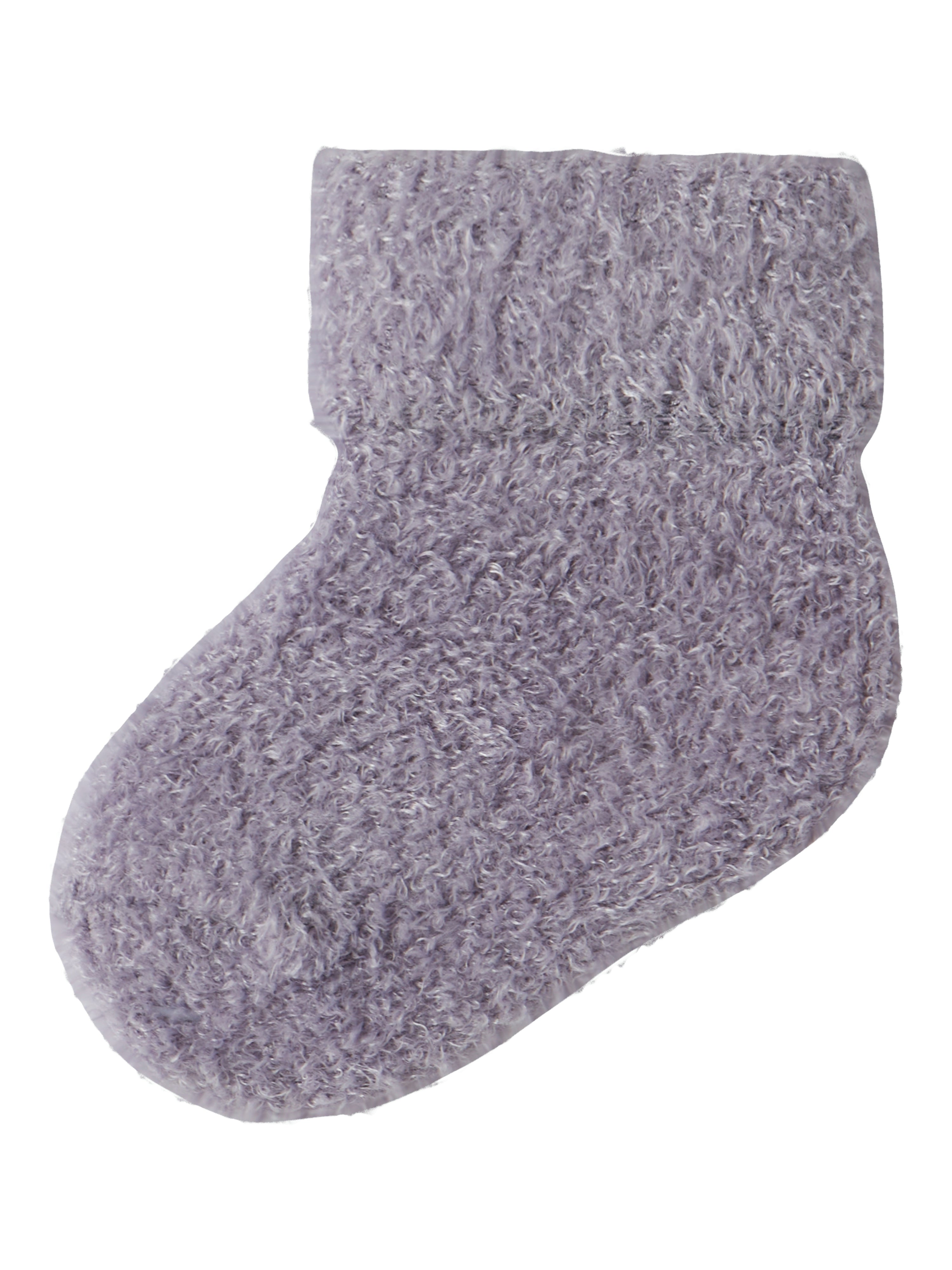 Name It Olli Terry Fluffy Strømpe Lavender Gray 50 56