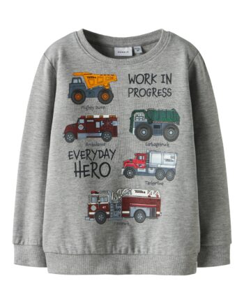 Name It Orson Tonka Sweat Shirt Grey Melange 92 Cm
