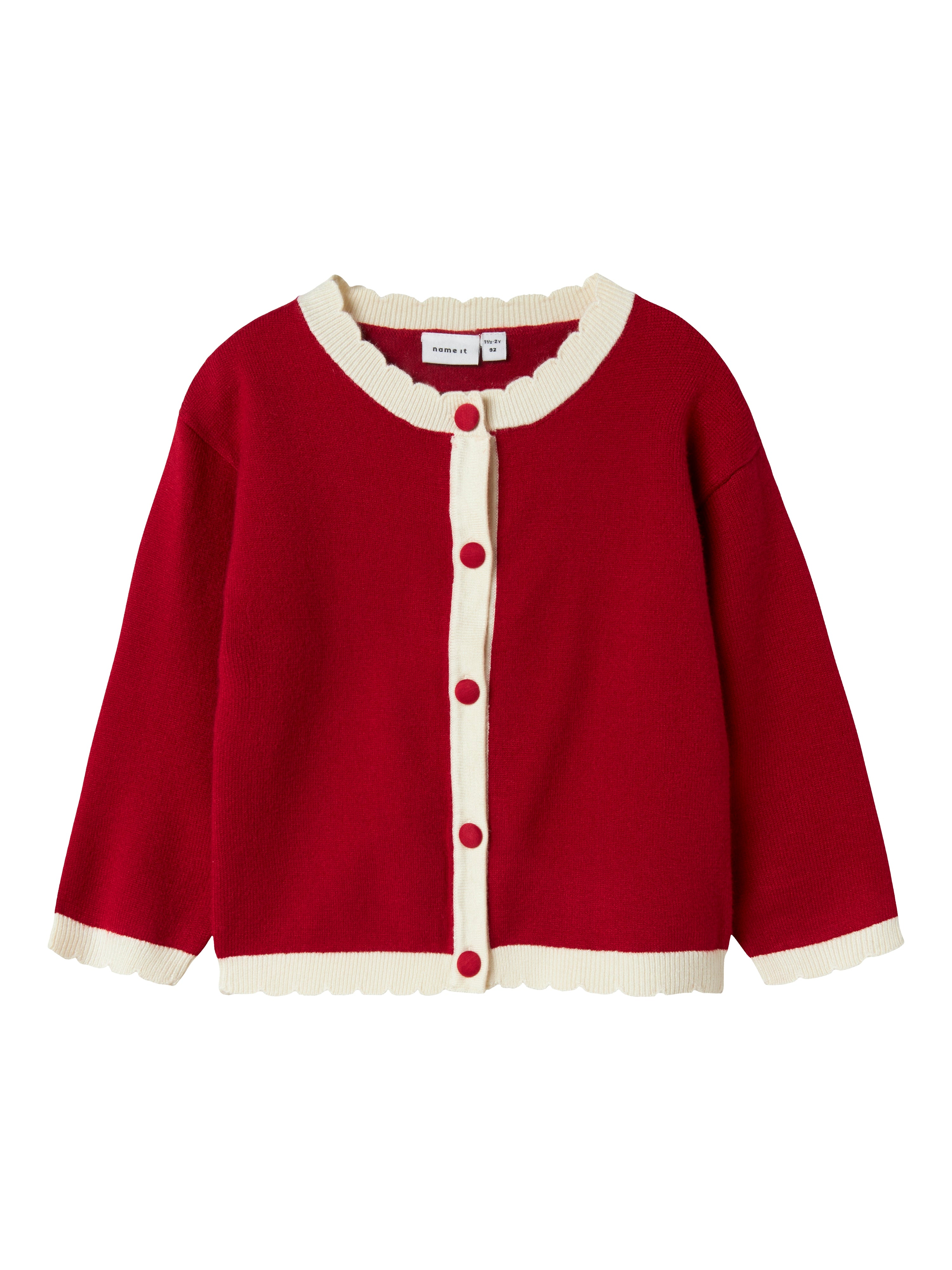 Name It Ralbo Knit Cardigan Jester Red 92 Cm