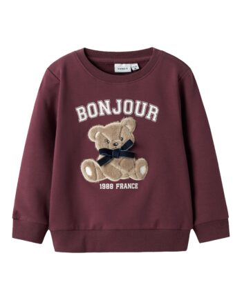 Name It Rear Ls Sweatshirt Burgundy 92 Cm