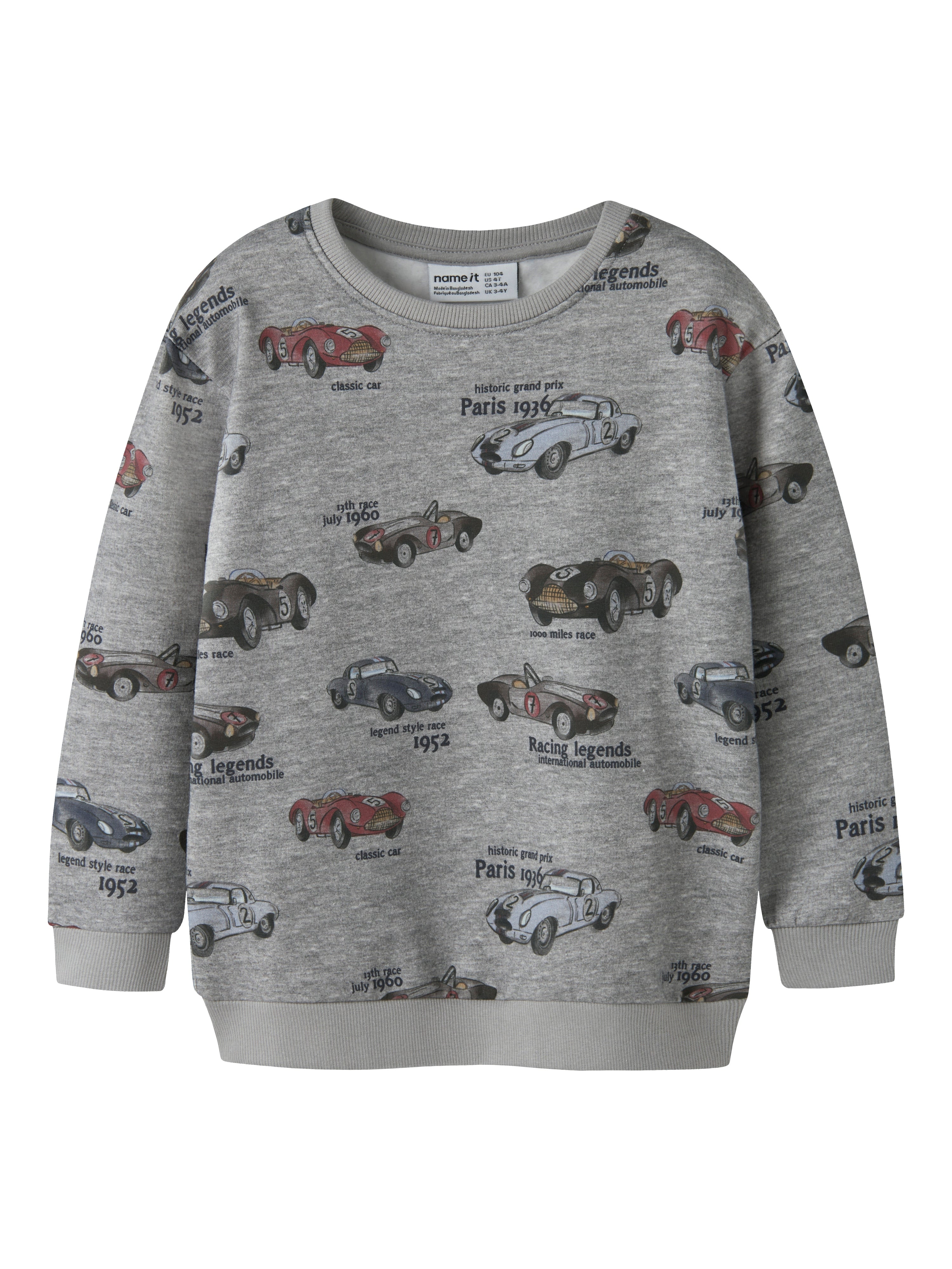 Name It Reiner Sweat Shirt Grey Melange 92 Cm