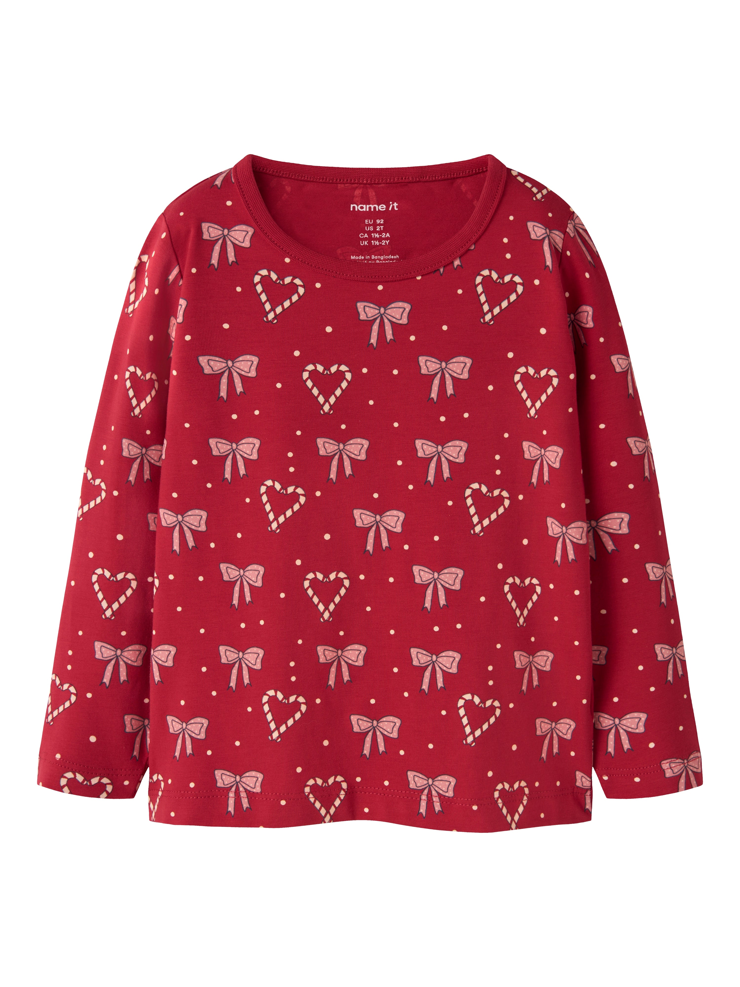 Name It Ri Ls Top Jester Red 92 Cm
