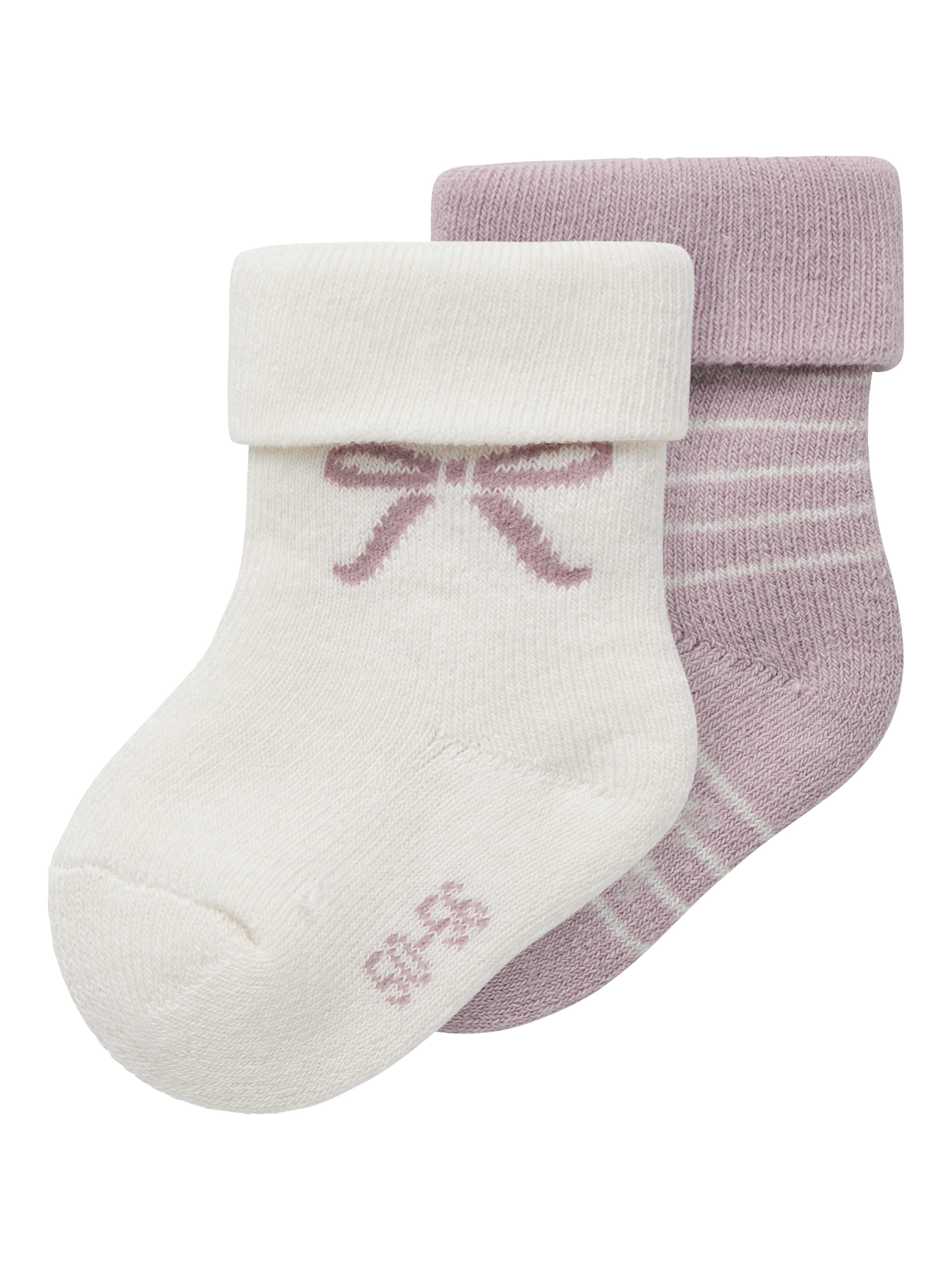 Name It Rifia Terry Frotte Strømpe Keepsake Lilac Cloud Dancer 50 56