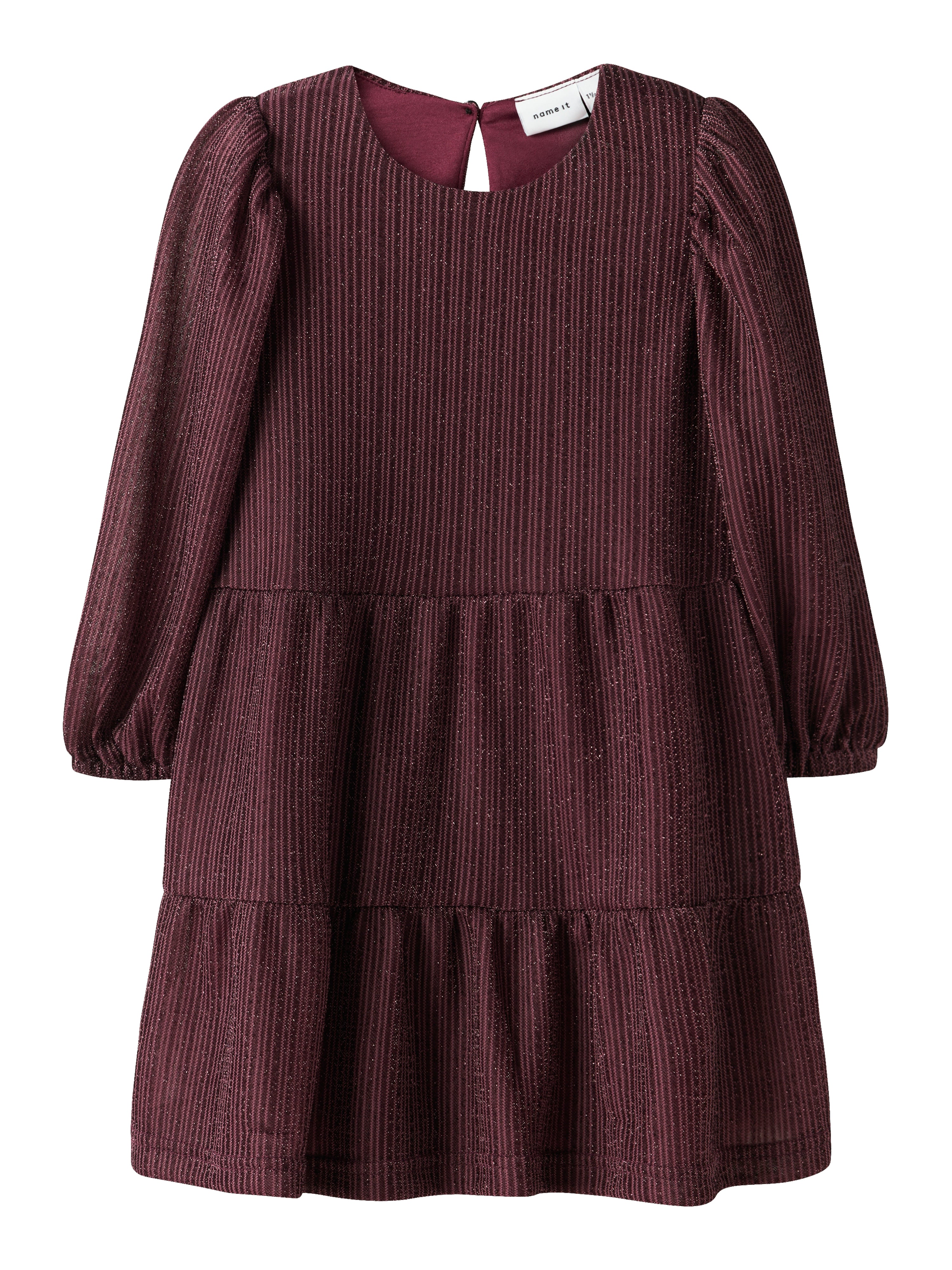 Name It Risilk Ls Dress Burgundy 92 Cm