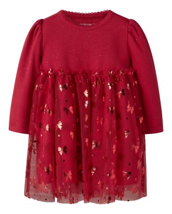 Name It Rosally Ls Dress Jester Red 50 Cm
