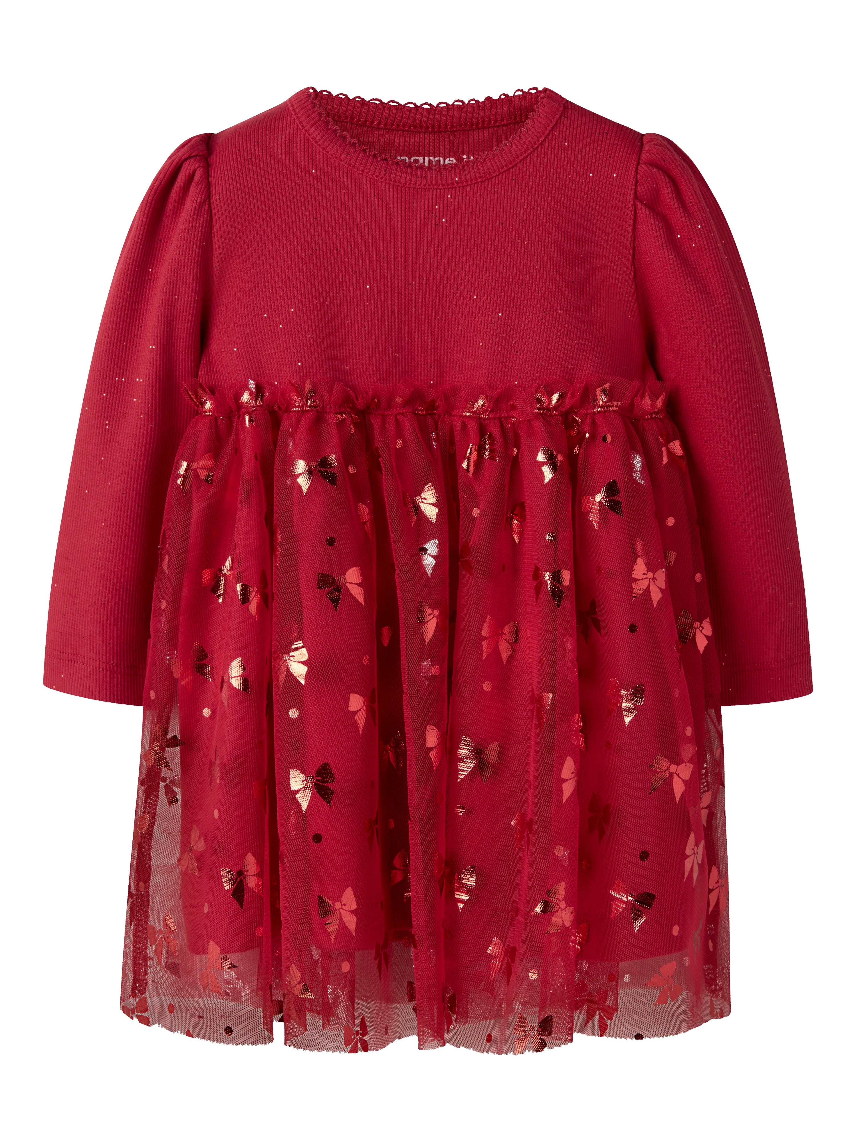 Name It Rosally Ls Dress Jester Red 50 Cm