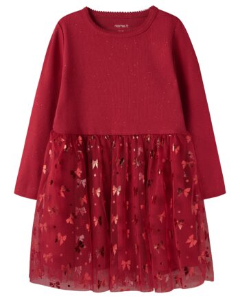 Name It Rosally Ls Dress Jester Red 92 Cm