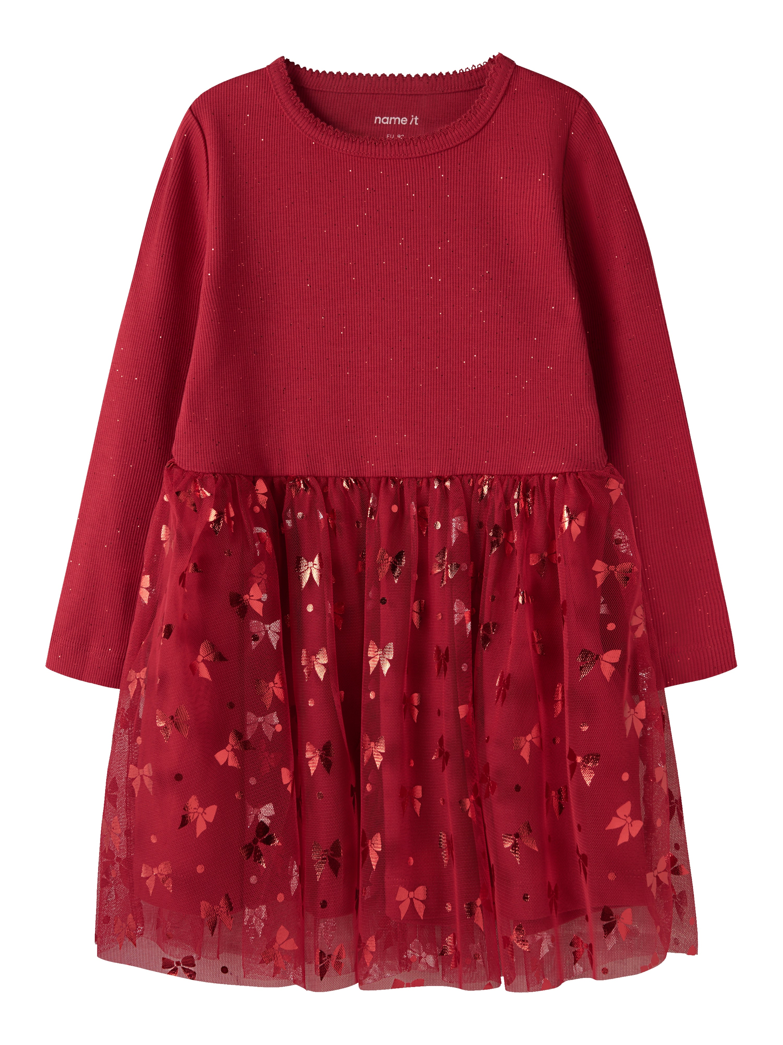 Name It Rosally Ls Dress Jester Red 92 Cm