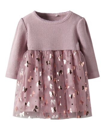 Name It Rosally Ls Dress Keepsake Lilac 50 Cm