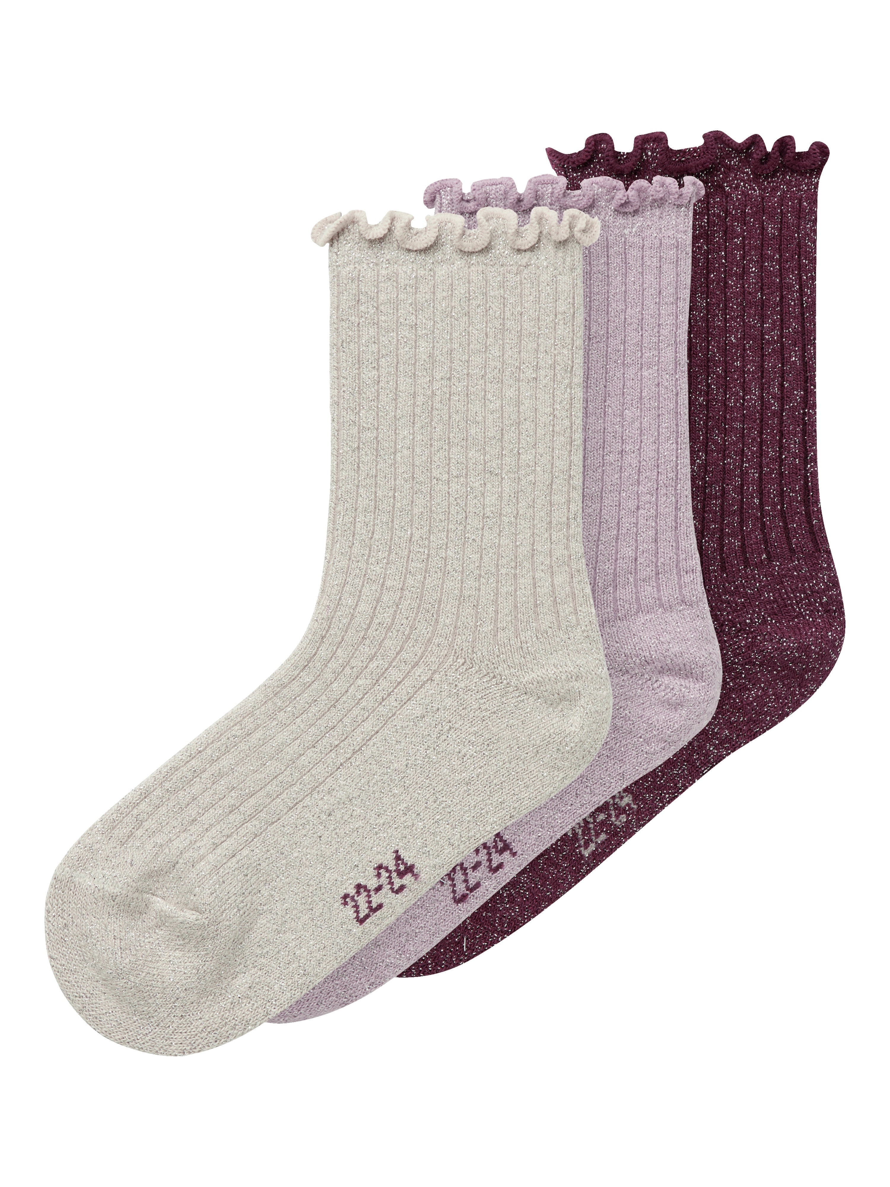 Name It Rosie   Pack Strømper Keepsake Lilac 22 24 Cm
