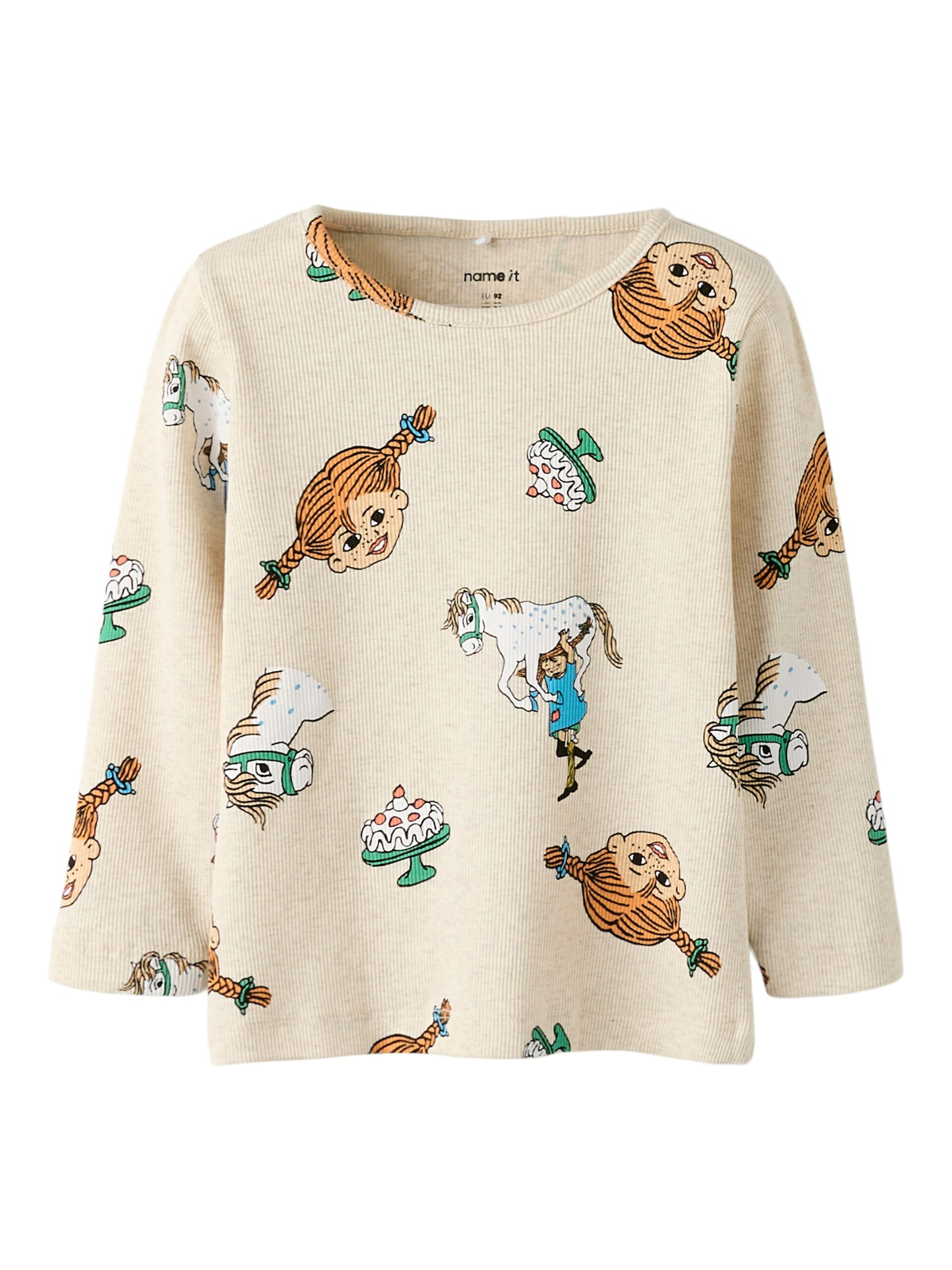 Name It Soca Pippi Ls Top Peyote Melange 92 Cm