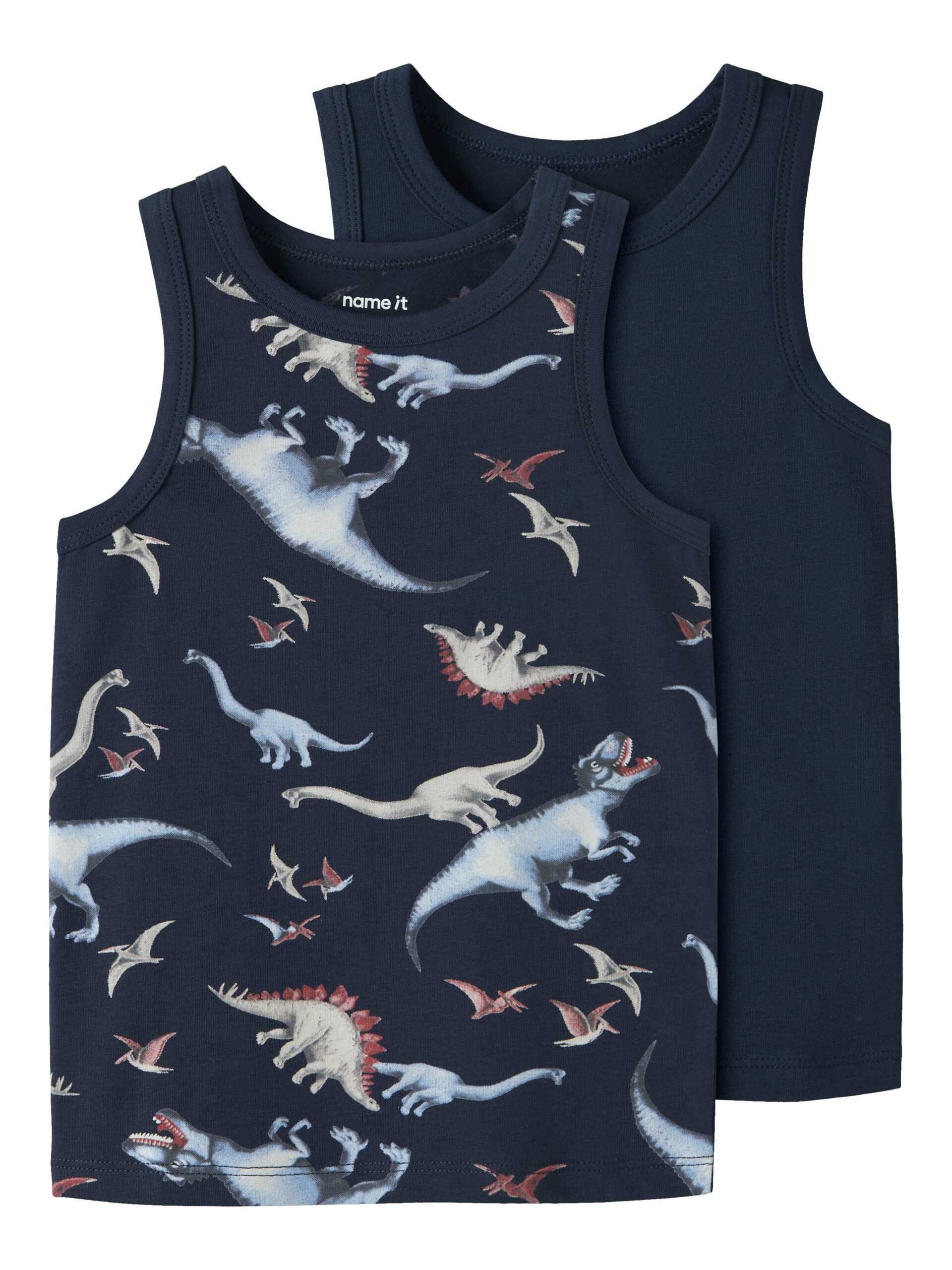 Name It Tank Top 2pak Navy Dino Noos Navy Blazer 86 Cm