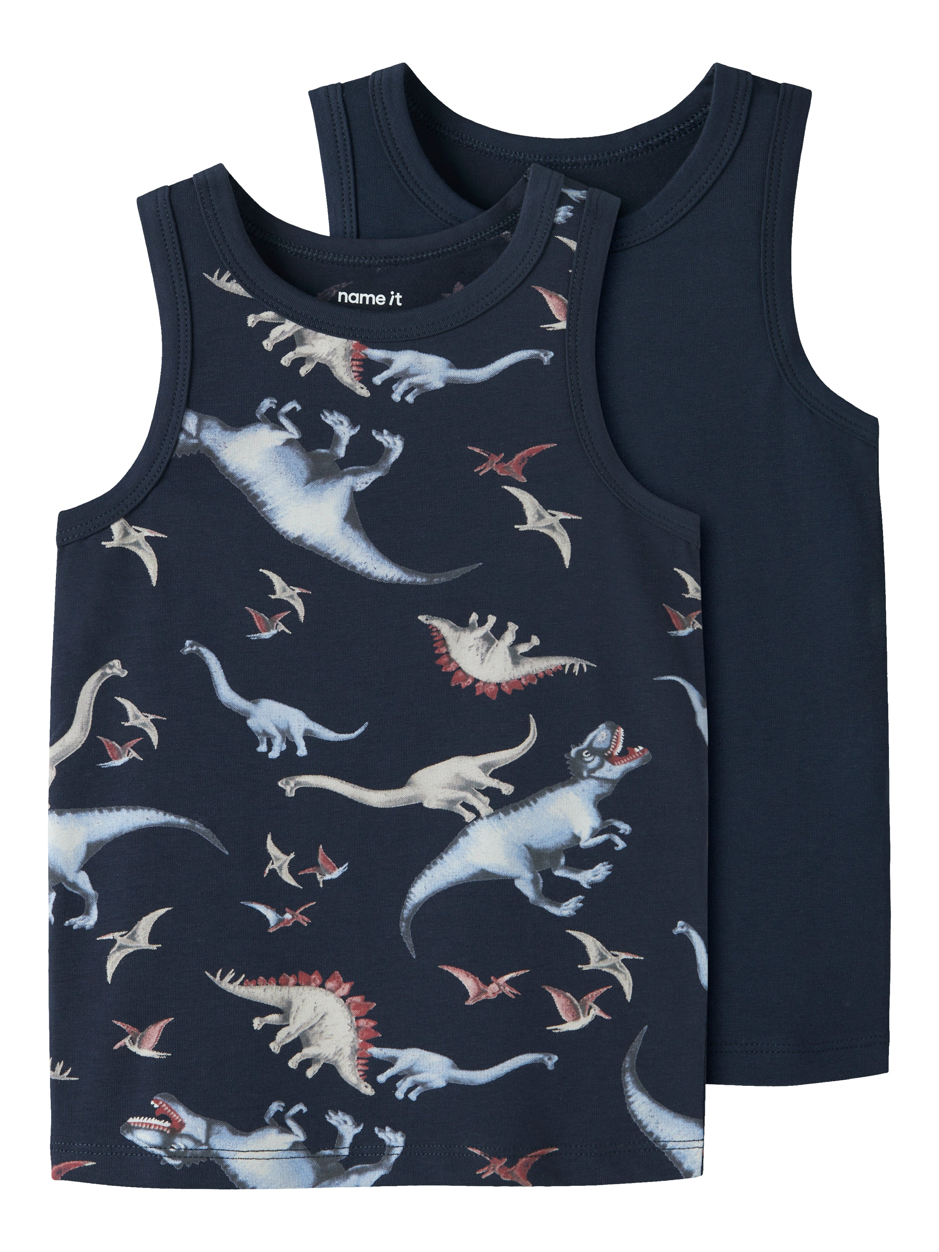 Name It Tank Top 2pak Navy Dino Noos Navy Blazer 86 Cm