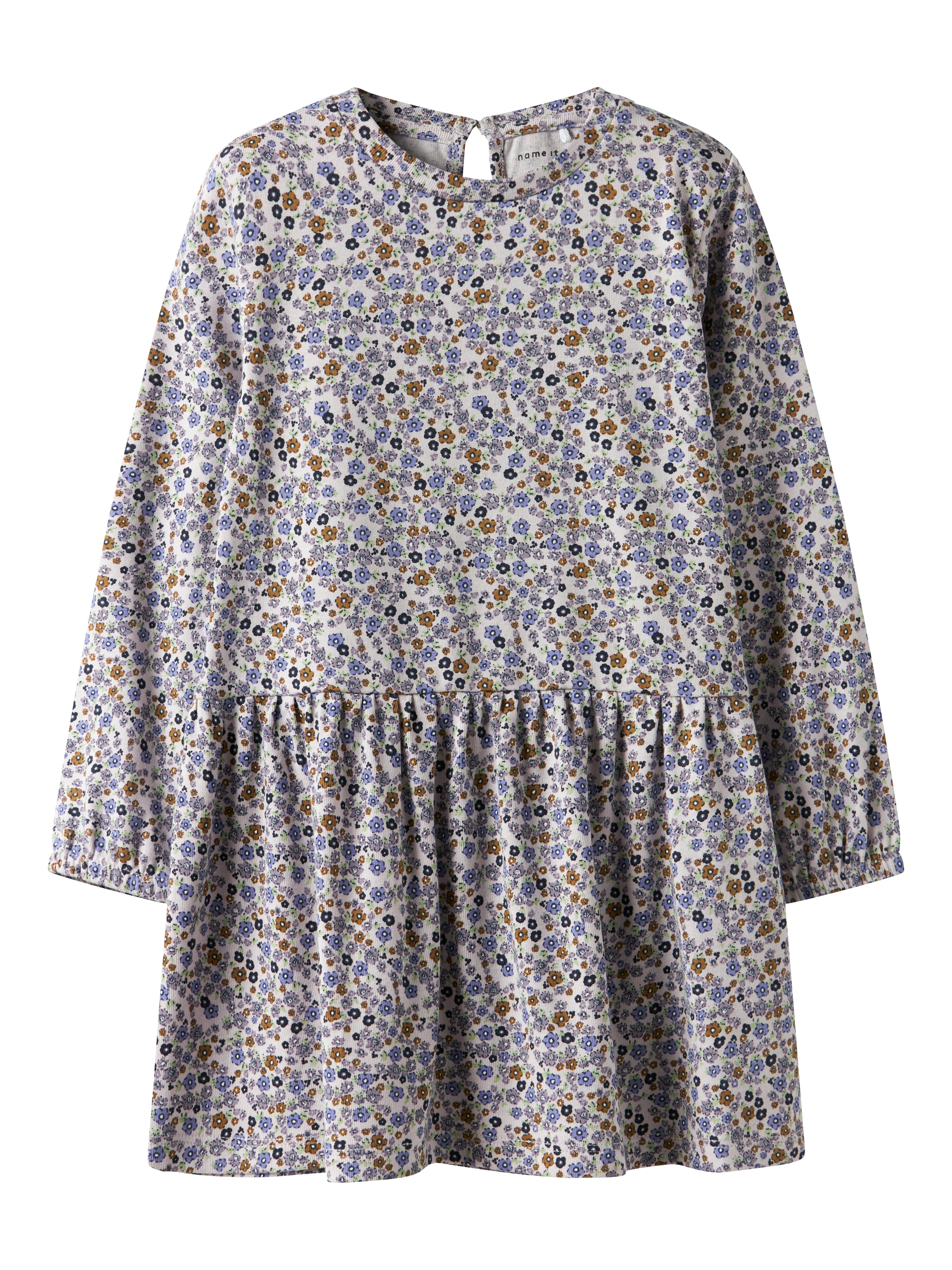 Name It Tuline Ls Dress Lilac Marble 92 Cm