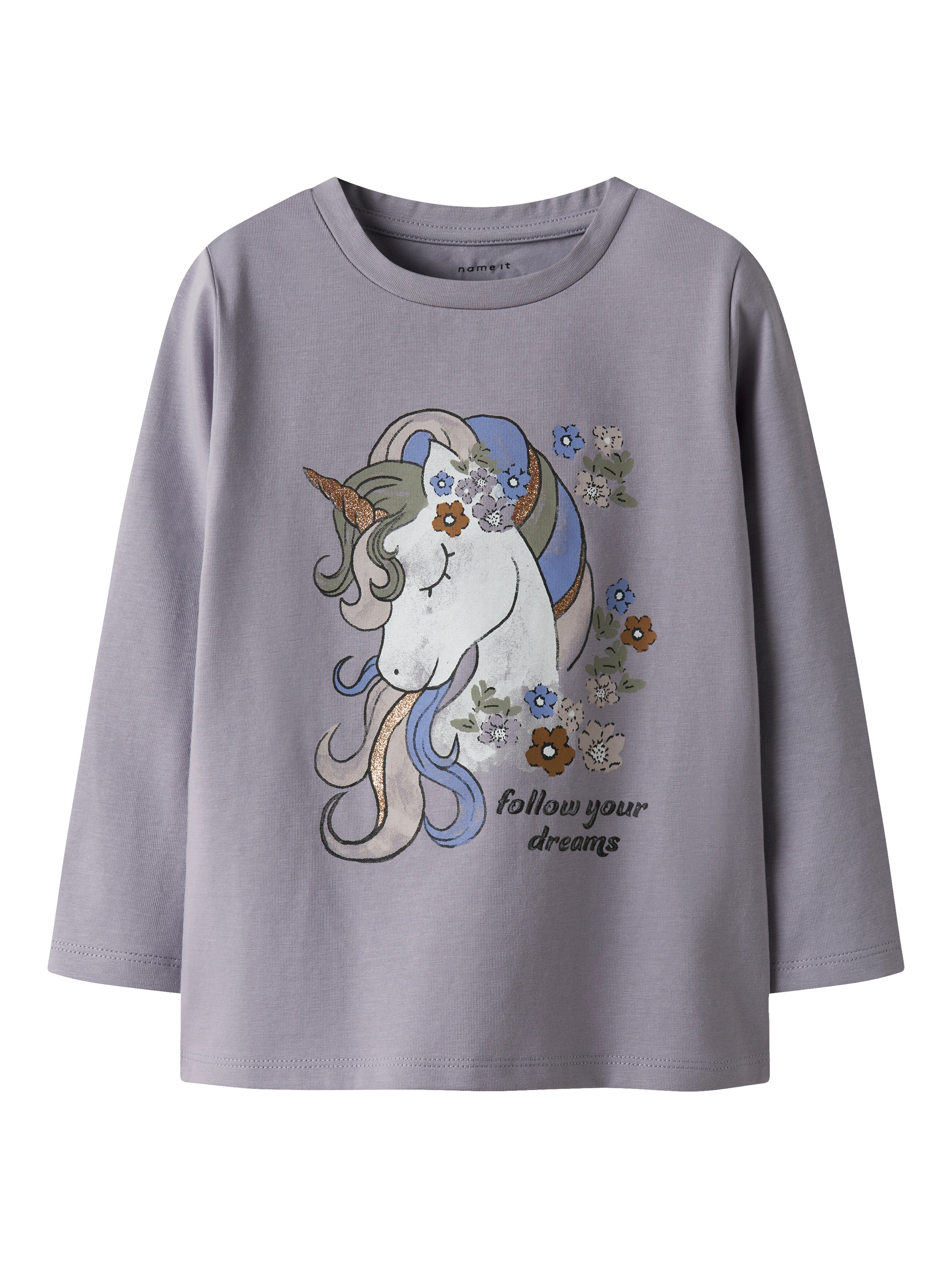 Name It Tulinea Ls Top Lavender Gray 92 Cm