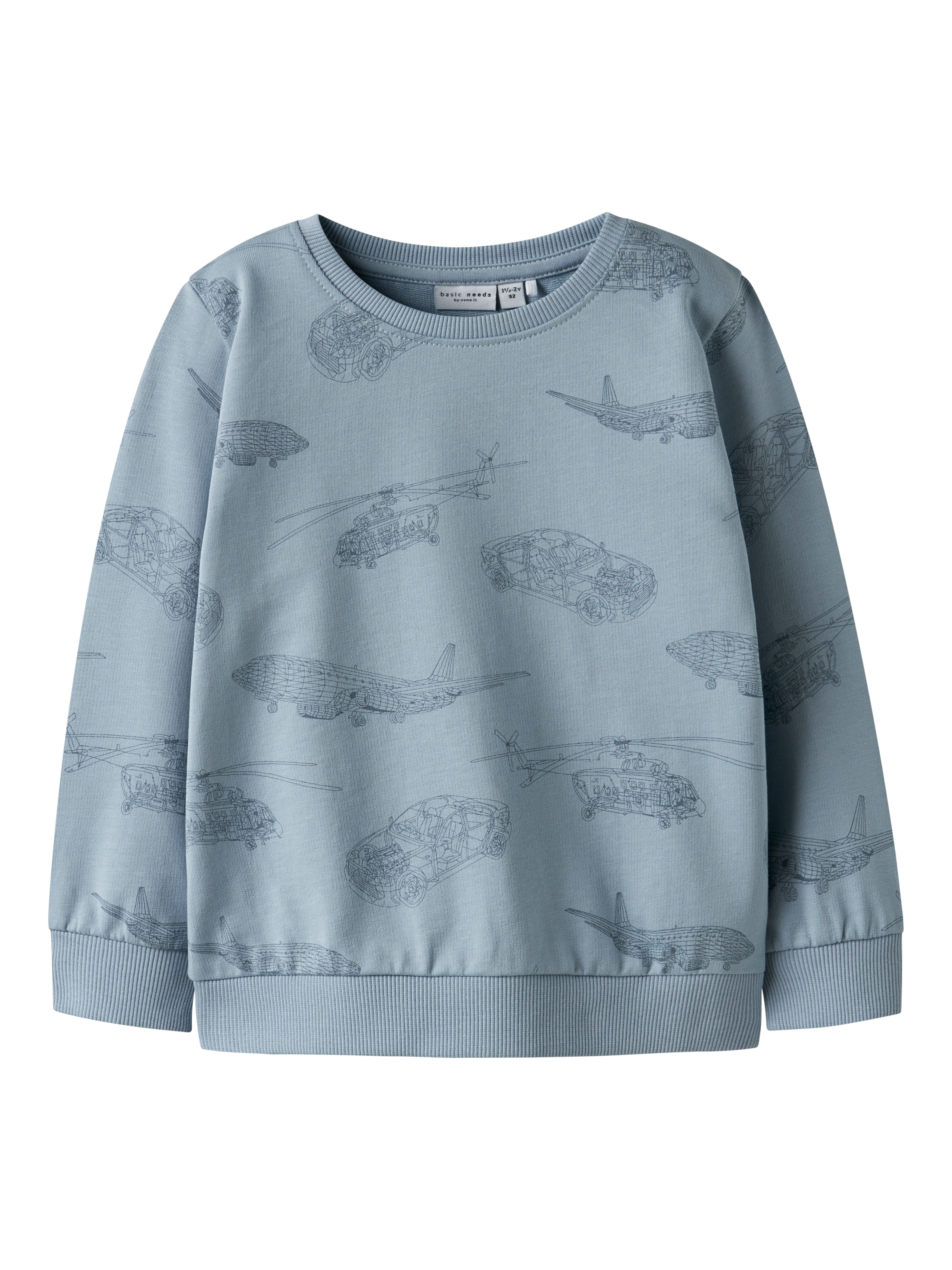 Name It Varon Sweat Shirt Dusty Blue 92 Cm
