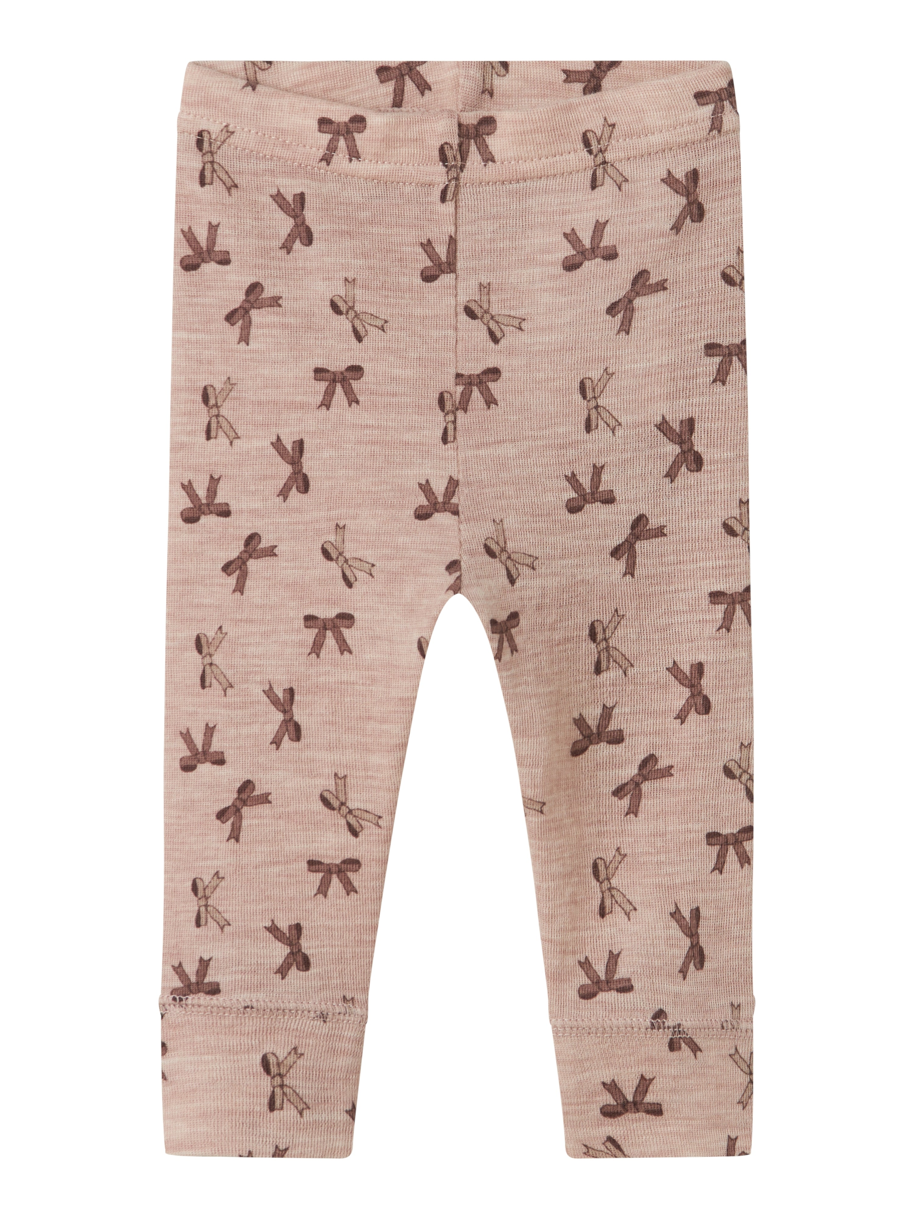 Name It Wang Wool Rib Leggings Shadow Gray Bow 50 Cm