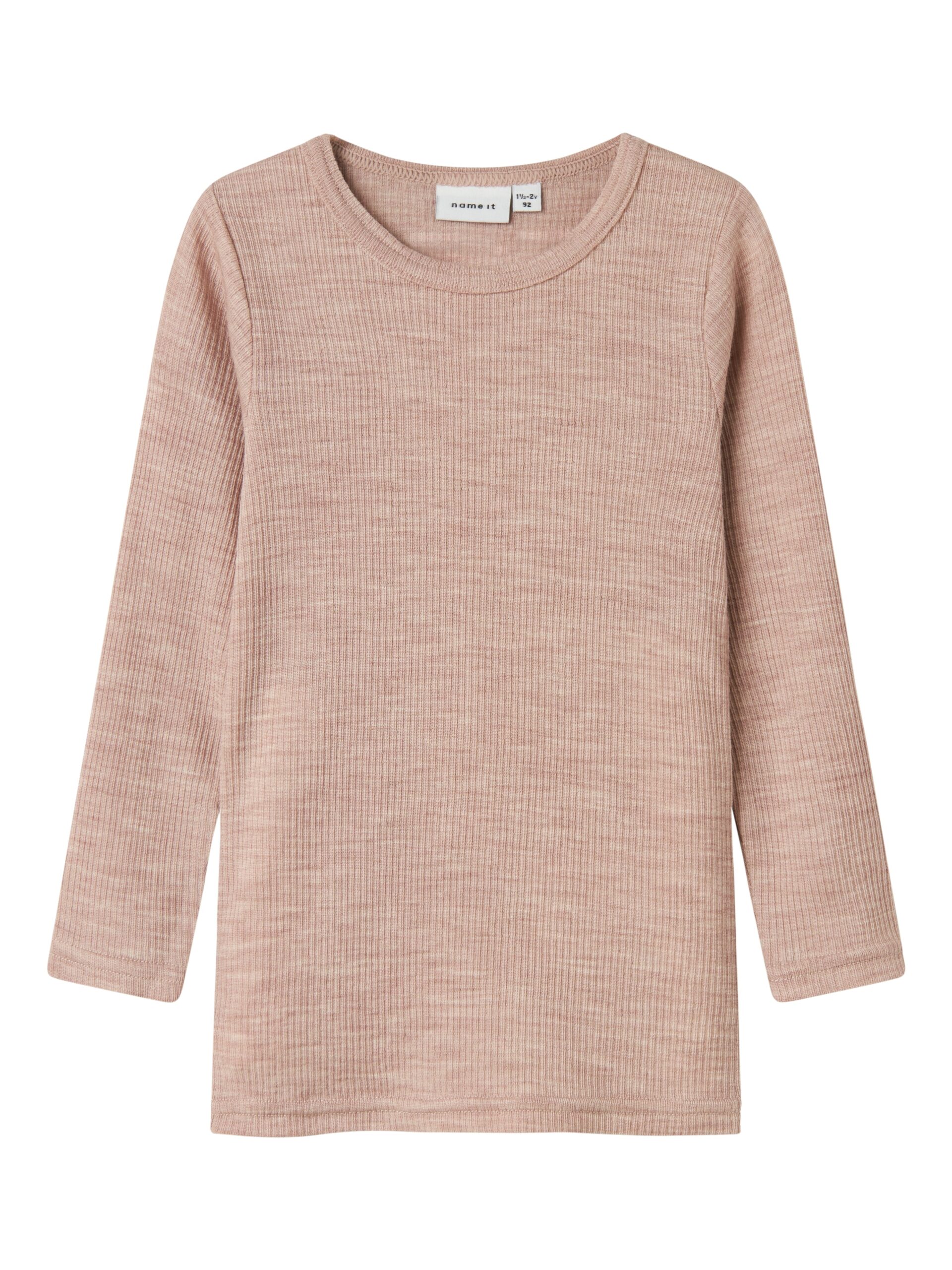 Name It Wax Wool Rib Ls Top Shadow Gray 92 Cm