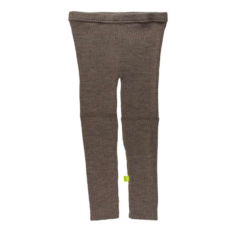 Nui Organics Uld Strik Leggings   Merinould  Brunmeleret