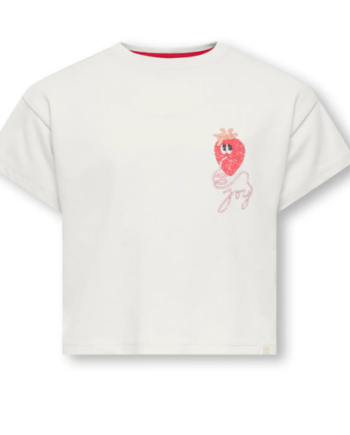 Only Mini Belinda Life Ss Tee Cloud Dancer Joy 92 Cm