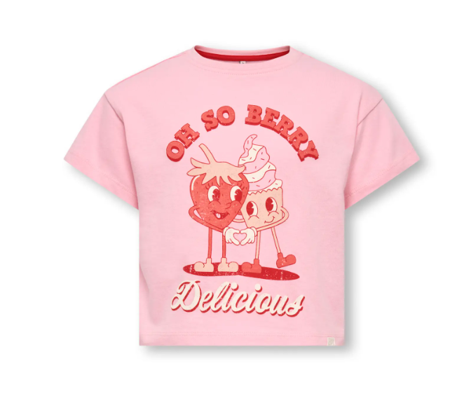 Only Mini Belinda Life Ss Tee Romance Rose Delicious 92 Cm