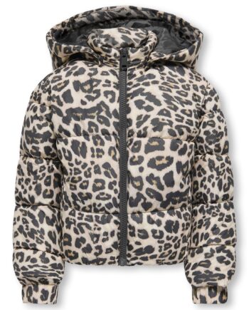 Only Mini Dalia Short Puf Jacket Silver Mink Leo 92 Cm