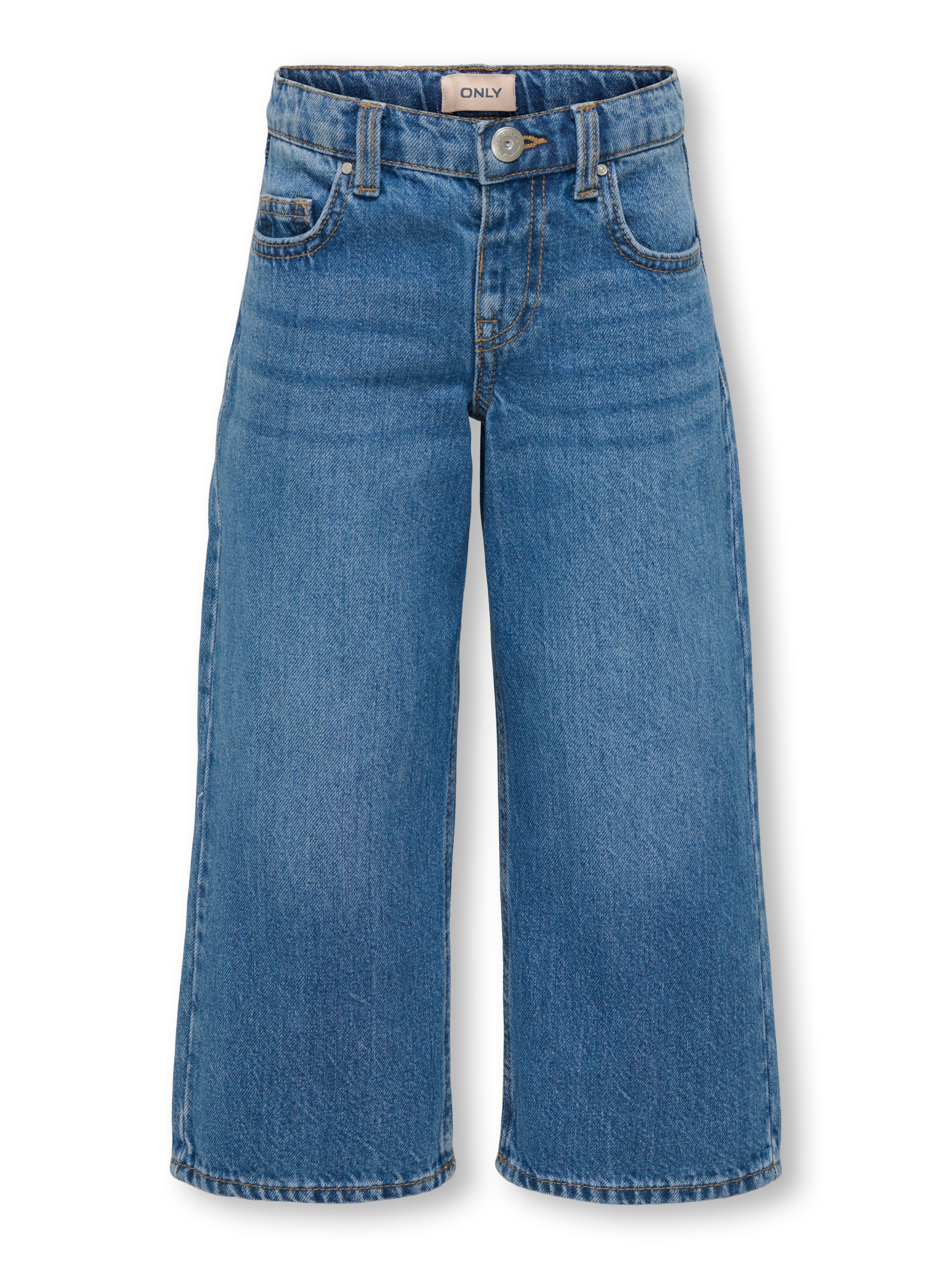 Only Mini Lumi Wide Denim Jeans  Medium Blue Denim 92 Cm