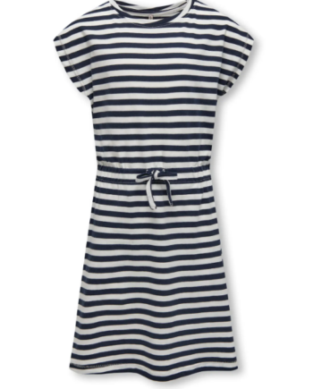Only Mini May Life Ss Dress Navy Blazer Cloud Dancer 92 Cm