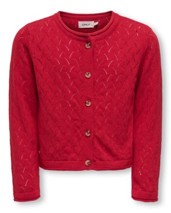 Only Mini Megan Life Cardigan Noos Equestrian Red 92 Cm
