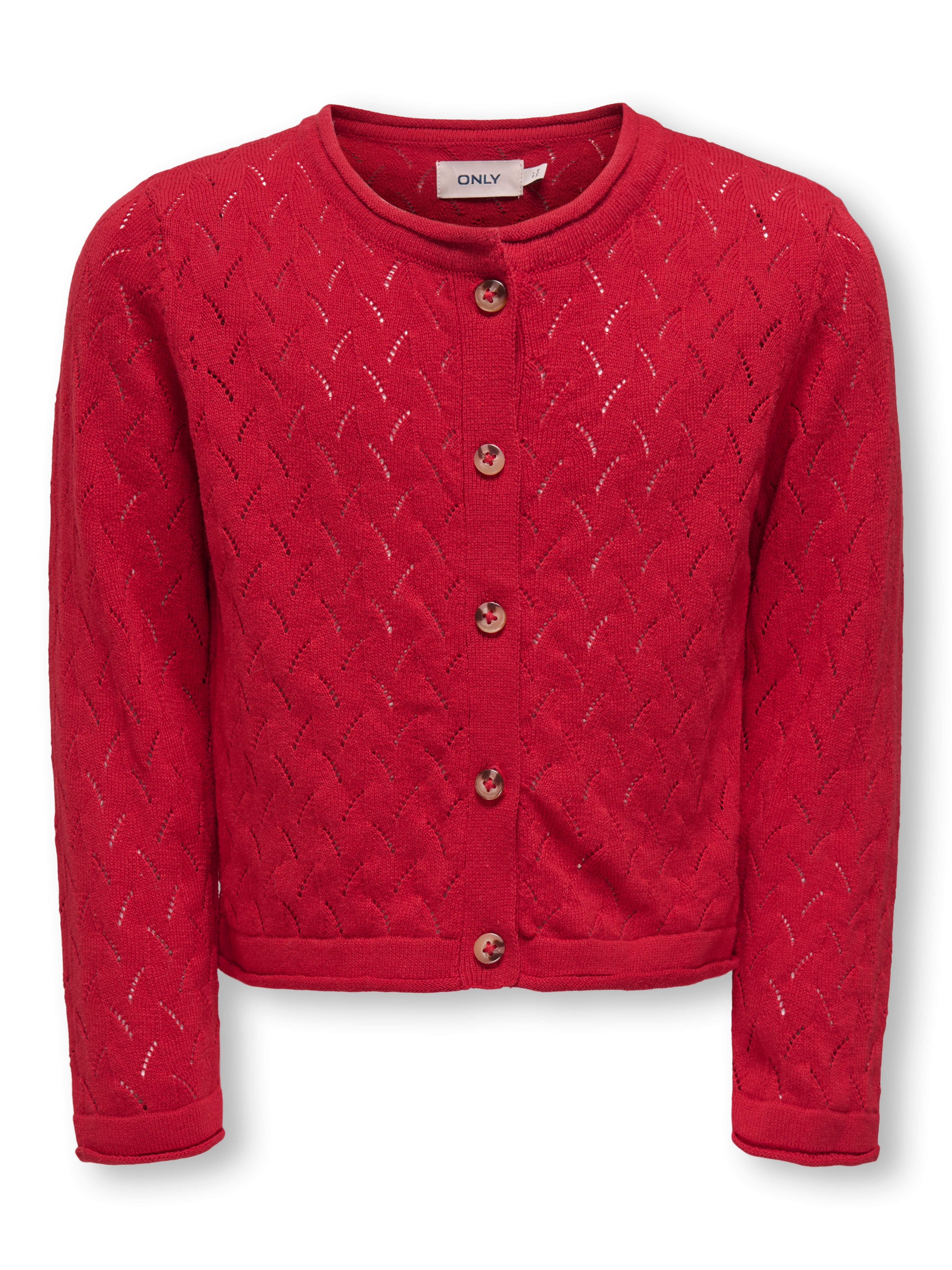 Only Mini Megan Life Cardigan Noos Equestrian Red 92 Cm