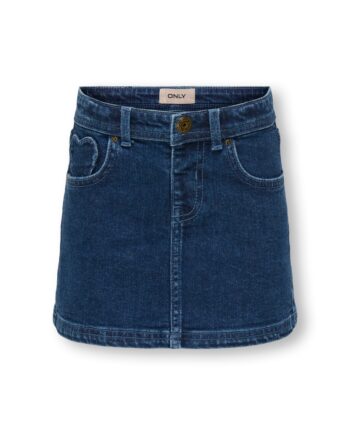 Only Mini Ofelia Heart Mini Shirt Dark Blue Denim 92 Cm