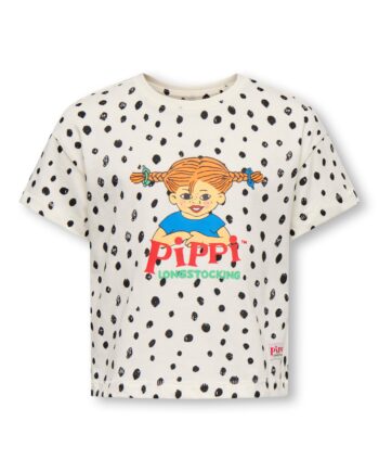 Only Mini Pippa Life Ss Tee Egret Dot 92 Cm