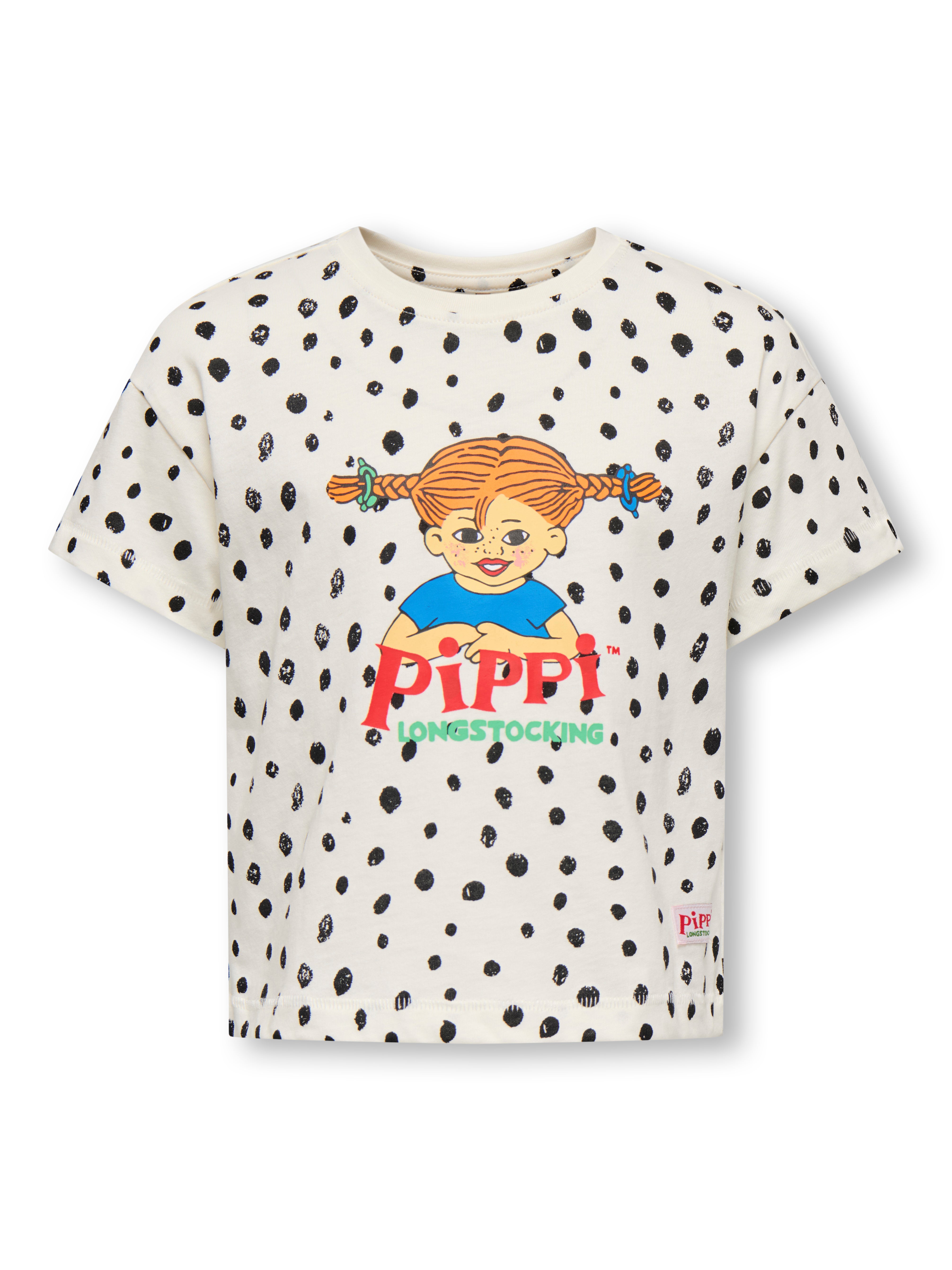 Only Mini Pippa Life Ss Tee Egret Dot 92 Cm