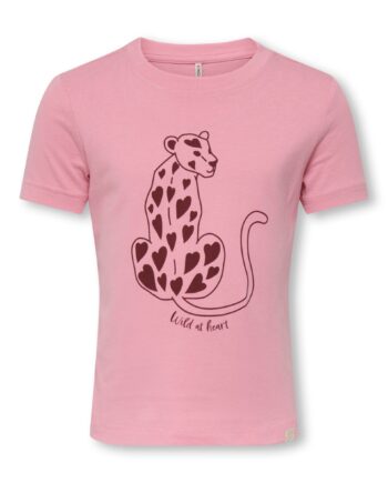 Only Mini Tijana Life Ss Top Sea Pink Wild 92 Cm