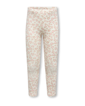 Only Mini Trinny Bsc Leggings Tofu Heart Leo Pale Lilac 92 Cm