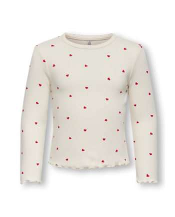 Only Mini Trinny Life Ls Top Tofu Heart 92 Cm