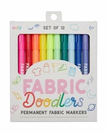 Ooly Tekstiltusser Fabric Doodlers 12 Pak