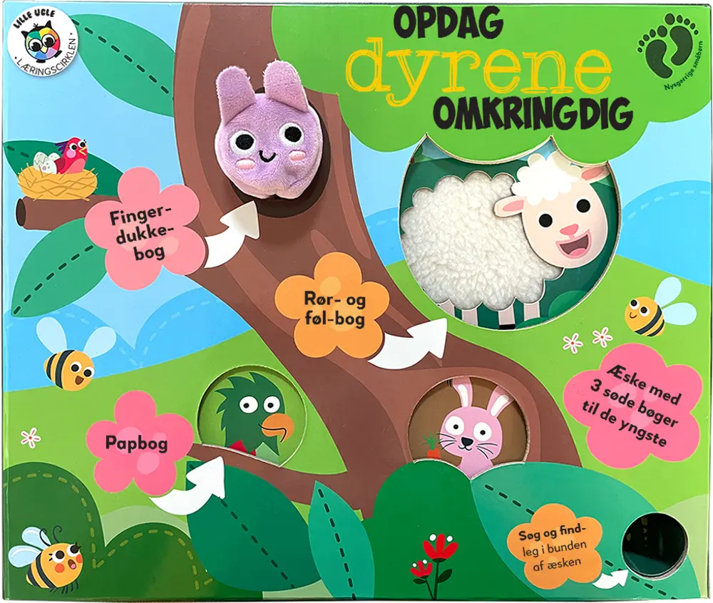 Opdag Dyrene Omkring Dig Fingerdukkebog