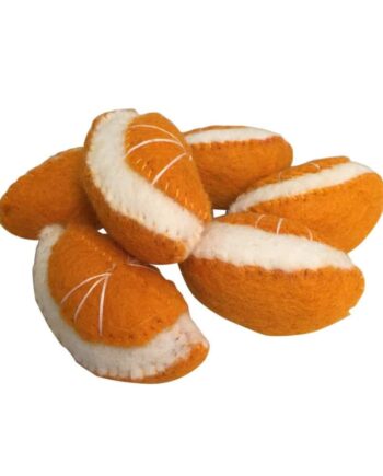 Papoose Toys Legemad Appelsin Filt