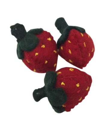 Papoose Toys Legemad Jordbær Filt