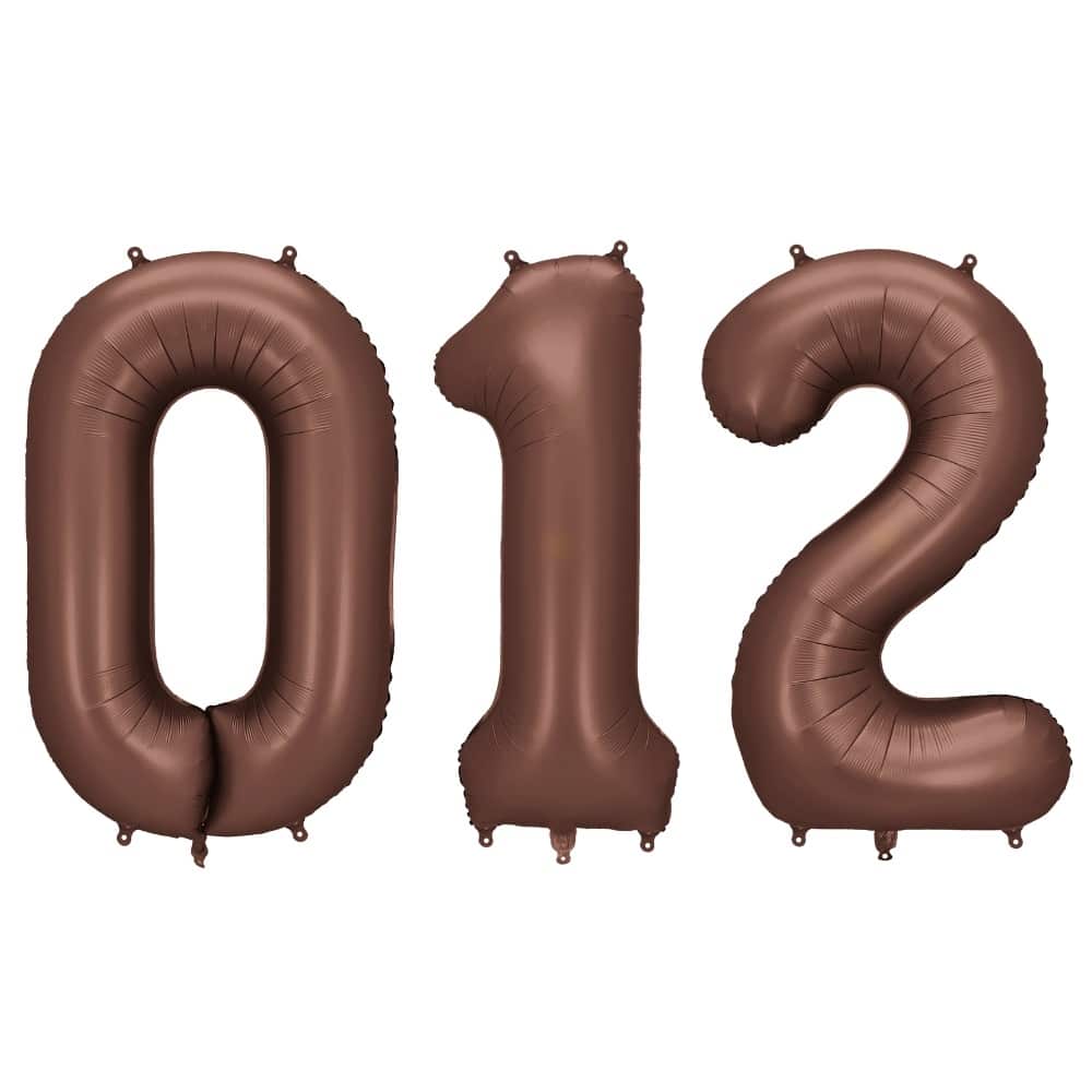 Partydeco Tal Ballon Brun-