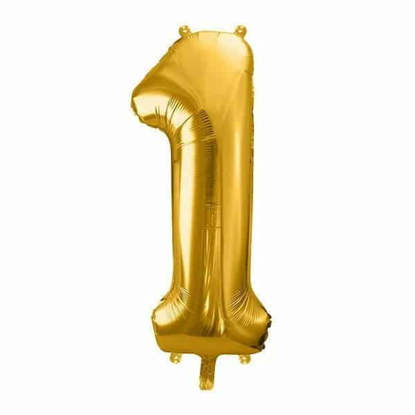 Partydeco Tal Ballon   Guld